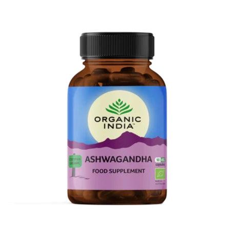 Ashwagandha Organic India 90 kapslar, EKO.