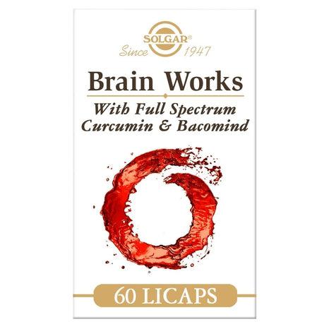 Solgar Brain Works med Full Spectrum Curcumin & BacoMind, 60 kapslar-Vitaminer och kosttillskott-Solgar-Equmedic