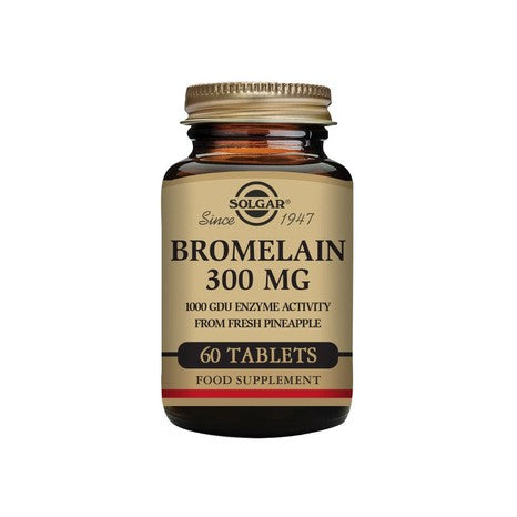 Solgar Bromelain 300 mg 60 kapslar-Vitaminer och kosttillskott-Solgar-Equmedic