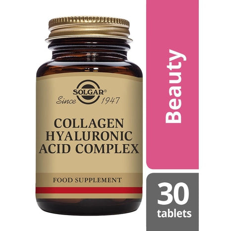 Solgar Collagen Hyaluronic Acid Complex 120 mg, 30 tabletter-Vitaminer och kosttillskott-Solgar-Equmedic