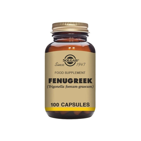 Solgar Fenugreek (Bockhornsklöver) 520 mg, 100 kapslar-Vitaminer och kosttillskott-Solgar-Equmedic
