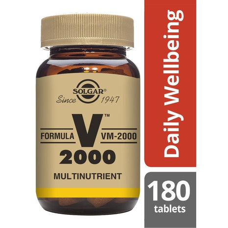 Solgar Formula VM-2000 Multivitamin (extra stark b-compl+örtbas), 180 tabletter-Vitaminer och kosttillskott-Solgar-Equmedic