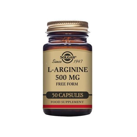 Solgar L-Arginine 500 mg, 50 kapslar-Vitaminer och kosttillskott-Solgar-Equmedic