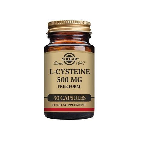 Solgar L-Cysteine 500 mg, 30 kapslar-Vitaminer och kosttillskott-Solgar-Equmedic