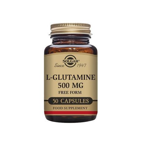 Solgar L-Glutamine 500 mg, 50 kapslar-Vitaminer och kosttillskott-Solgar-Equmedic