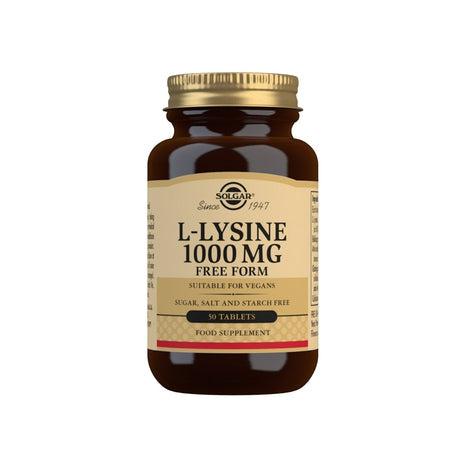 Solgar L-Lysine 1000 mg, 100 tabletter-Vitaminer och kosttillskott-Solgar-Equmedic
