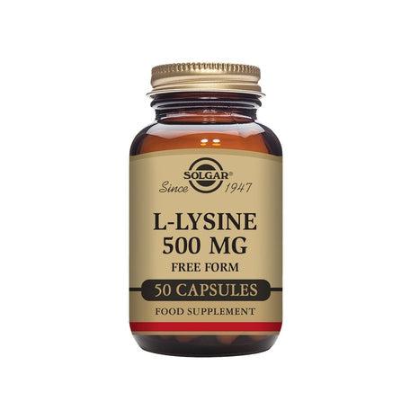 Solgar L-Lysine 500 mg, 50 kapslar-Vitaminer och kosttillskott-Solgar-Equmedic