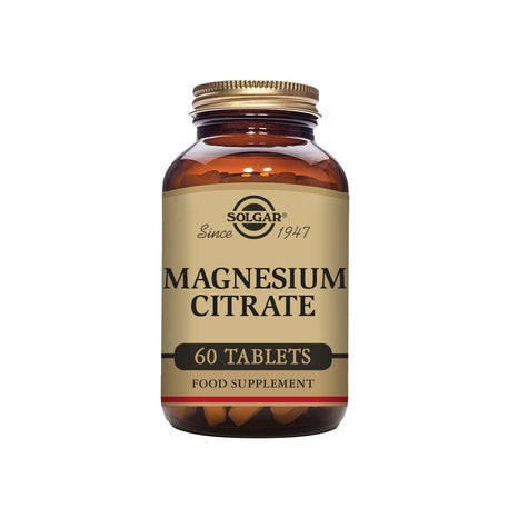 Solgar Magnesium Citrate, 60 tabletter-Vitaminer och kosttillskott-Solgar-Equmedic