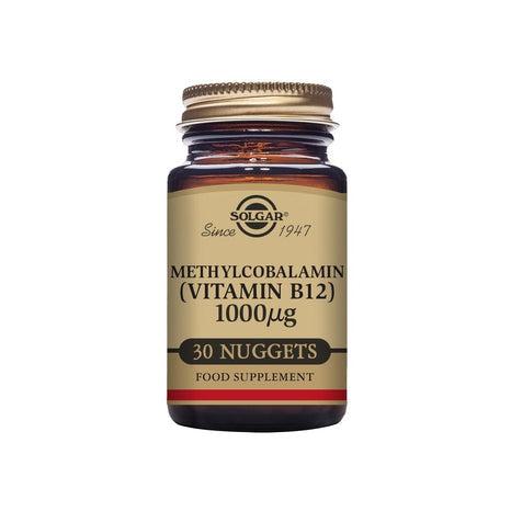 Solgar Methylcobalamin (Vitamin B12) 1000µg, 30 nuggets-Vitaminer och kosttillskott-Solgar-Equmedic