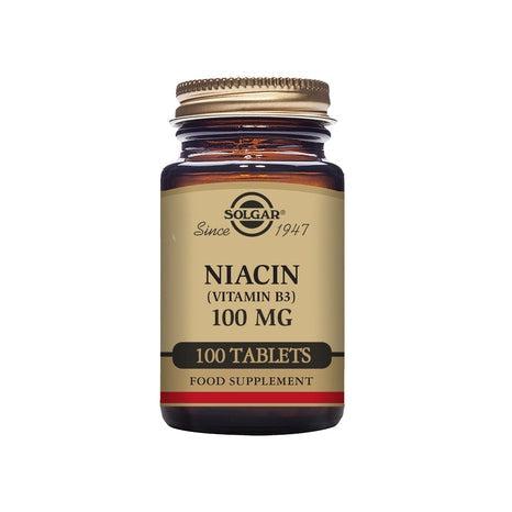Solgar Niacin (Vitamin B3) “med flush” 100 mg, 100 tabletter