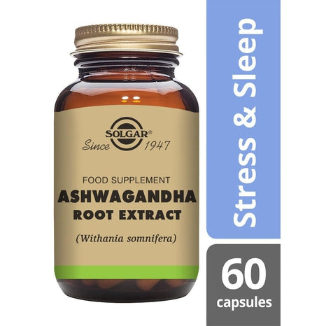 Solgar SFP Ashwagandha Root Extract, 60 kapslar-Vitaminer och kosttillskott-Solgar-Equmedic