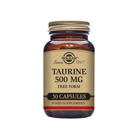 Solgar Taurine 500 mg, 50 kapslar-Vitaminer och kosttillskott-Solgar-Equmedic