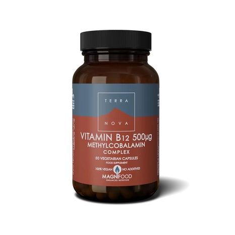 Terranova B12-vitamin 500ug Complex, 50 kapslar-Vitaminer och kosttillskott-Terranova-Equmedic