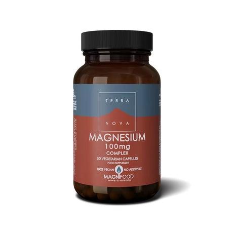 Terranova Magnesium 100mg, 50 kapslar-Vitaminer och kosttillskott-Terranova-Equmedic