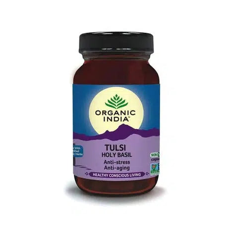 Tulsi / Helig Basilika Organic India 90 kapslar, EKO.-Ayurveda-Organic India-Equmedic
