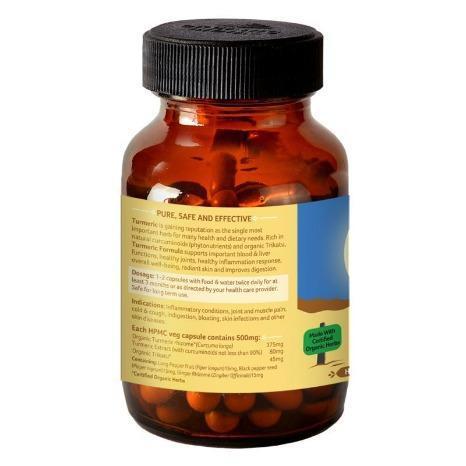 Turmeric Formula Organic India 90 kapslar, EKO.-Ayurveda-Organic India-Equmedic