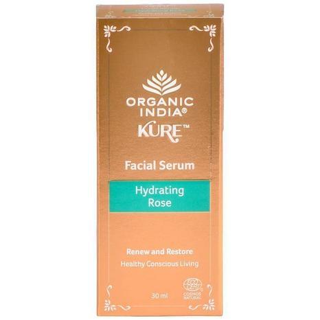 Facial Serum Hydrating Rose Eko. 25ml, Organic India Kure-Ansiktsvård-Organic India-Equmedic