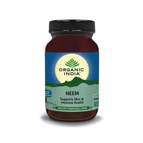 Neem Organic India 90kps, EKO.-Ayurveda-Organic India-Equmedic