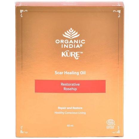 Scar Healing Oil Restorative Rosehip Eko. 60ml, Organic India Kure-Ansiktsvård-Organic India-Equmedic