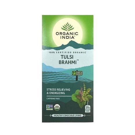 Tulsi Brahmi / Gotu Kola Te Organic India, 25 tepåsar