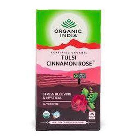 Tulsi Cinnamon Rose Te Organic India, 25 tepåsar