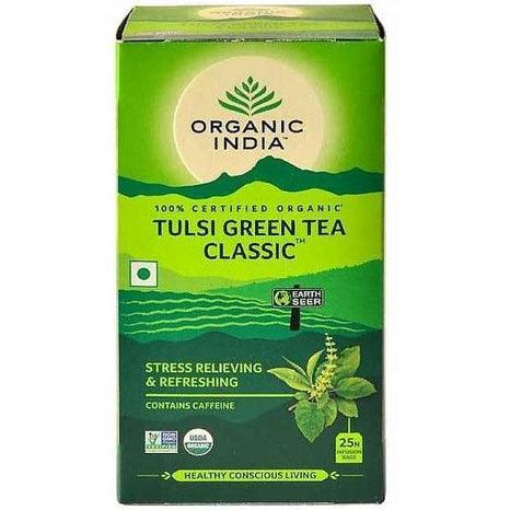Tulsi Green Te Organic India, 25 tepåsar-Organic India Teer-Organic India-Equmedic
