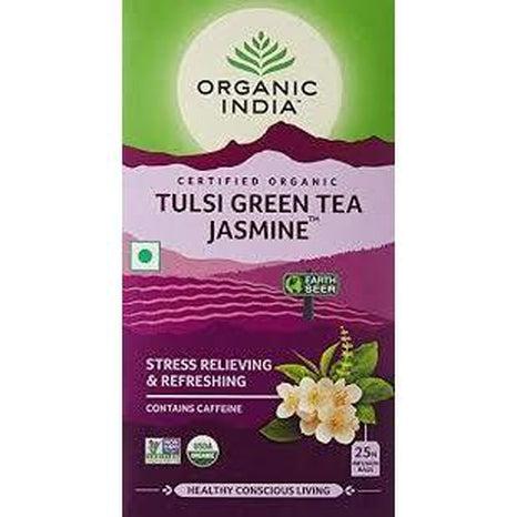 Tulsi Jasmine Green Tea Organic India, 25 tepåsar