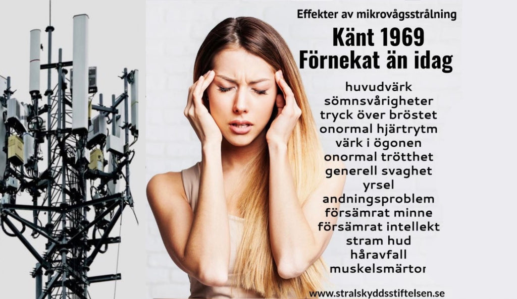 5G - Tredje studie påvisar koppling 5G-strålning och mikrovågssyndrom