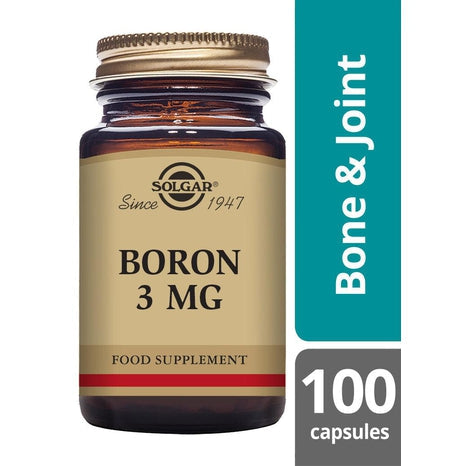 Solgar Boron 3 mg, 100 kapslar-Vitaminer och kosttillskott-Solgar-Equmedic