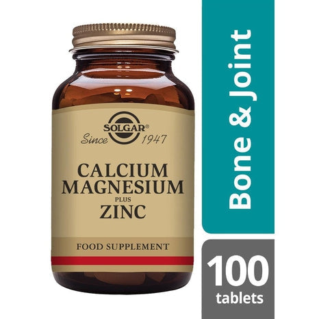 Solgar Calcium (Kalcium) Magnesium Zink, 100 tabletter-Vitaminer och kosttillskott-Solgar-Equmedic