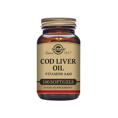 Solgar Cod Liver Oil, 100 softgels-Vitaminer och kosttillskott-Solgar-Equmedic