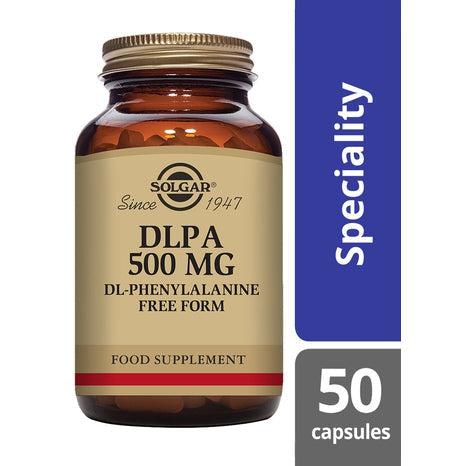 Solgar DLPA 500 mg (DL-Phenylalanine), 50 kapslar-Vitaminer och kosttillskott-Solgar-Equmedic