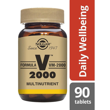 Solgar Formula VM-2000 Multivitamin (extra stark b-compl+örtbas), 90 tabletter-Vitaminer och kosttillskott-Solgar-Equmedic