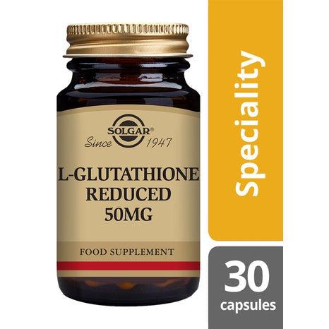 Solgar L-Glutathione 50 mg, 30 kapslar-Vitaminer och kosttillskott-Solgar-Equmedic