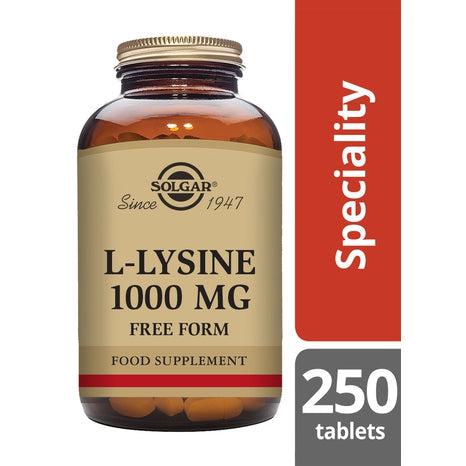 Solgar L-Lysine 1000 mg, 250 tabletter