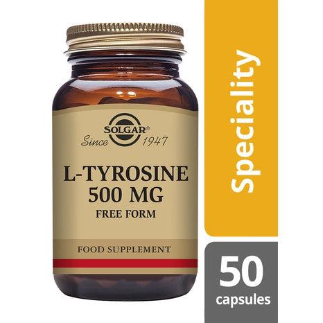 Solgar L-Tyrosine 500 mg, 50 kapslar