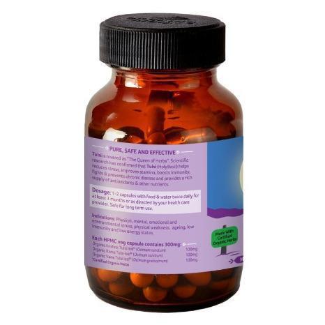 Tulsi / Helig Basilika Organic India 90 kapslar, EKO.-Ayurveda-Organic India-Equmedic