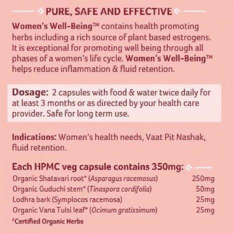 Women’s Well-Being Organic India 90 kapslar, EKO.-Ayurveda-Organic India-Equmedic