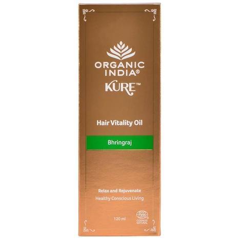 Hair Vitality Oil Bhringraj Eko. 120ml, Organic India Kure-Hårvård-Organic India-Equmedic