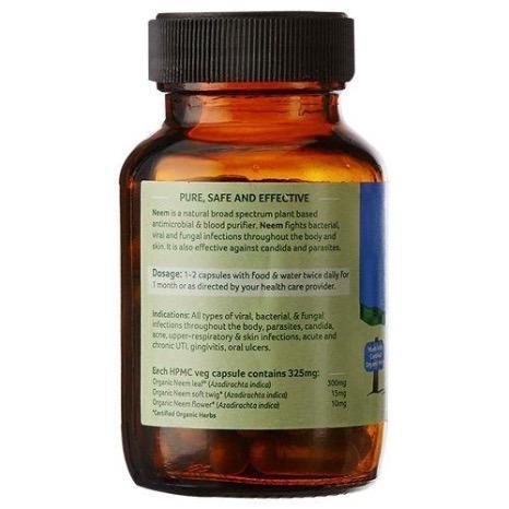 Neem Organic India 90kps, EKO.-Ayurveda-Organic India-Equmedic