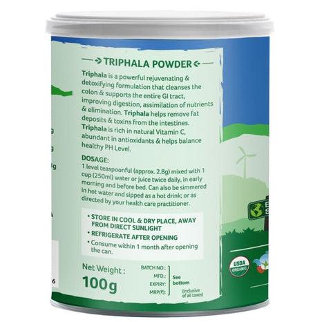 Triphala Pulver Organic India 100g, EKO.-Ayurveda-Organic India-Equmedic