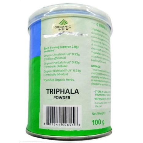 Triphala Pulver Organic India 100g, EKO.-Ayurveda-Organic India-Equmedic